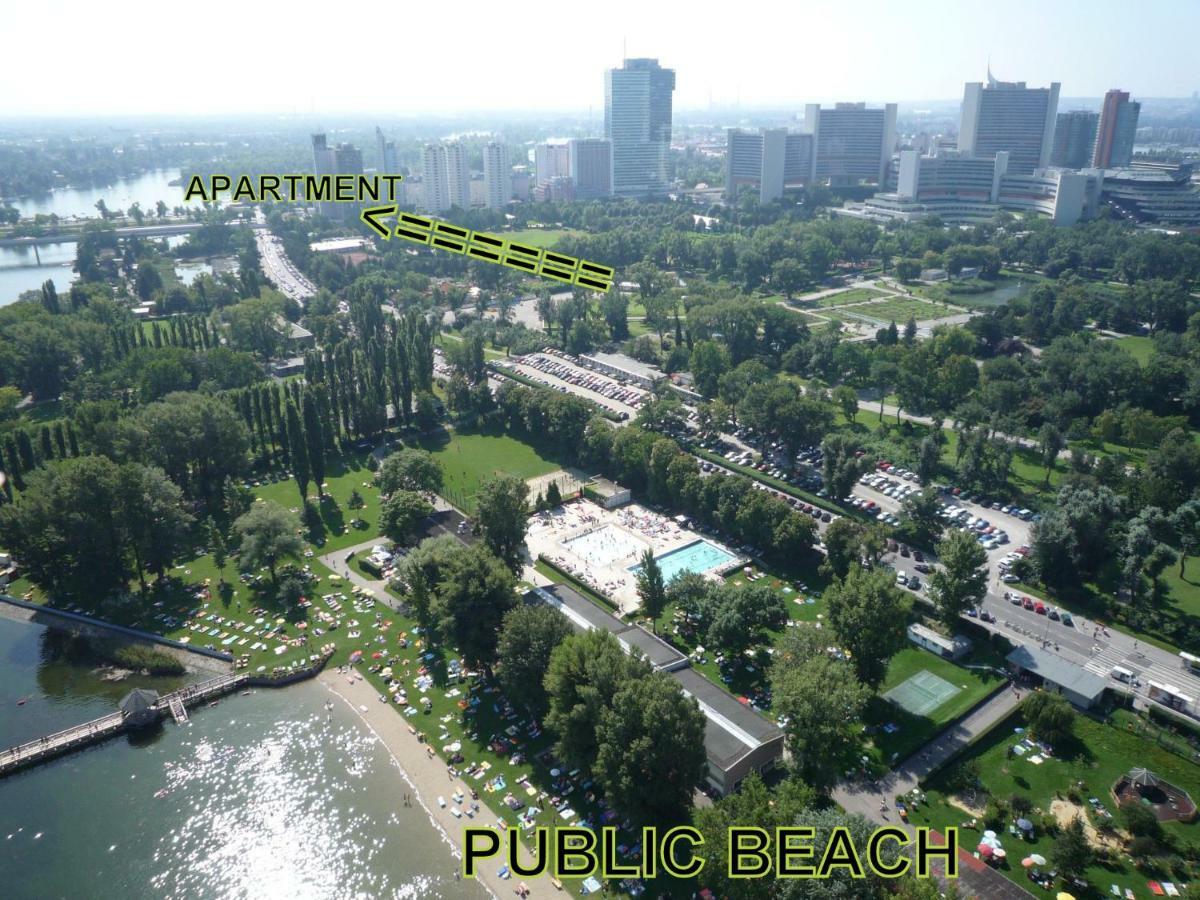 Zentrumnah Direkt An Ubahn Bei Un-Vic Und Am Badestrand Vienna Exterior photo